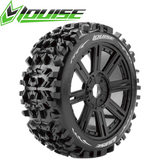 Lousie B-Pioneer 1/8 Off-Road Buggy Tires 17mm Black Spoke Rim Soft (2) RC Car