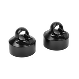 Team Corally C-00180-133 Black Aluminum Shock Cap Hard Anodized (2)