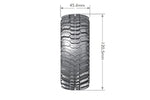 Louise CR-Champ RC Crawler Tires 1/10 1.9" 12mm Super Soft CH-BL Pre-Mount (2)