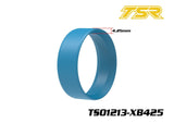 Blue plastic tire insert for radio control parts shown with 4.25mm thickness, designed specifically for Team Saxo 1/10 Touring Car Tire Insert (4).
