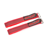 Team Corally C-50536 Pro Battery Straps 300x20mm Silicone Anti-Slip Red (2)