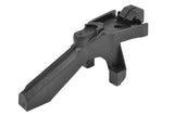 Team Corally C-00180-990 Rear Chassis Brace SB G2, a black durable radio control car part designed to reinforce the rear chassis structure for improved stability and performance.
