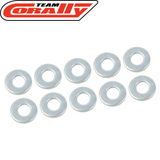 Team Corally C-00180-190 Steel Shock Washer 2.5x6x0.5mm (10)