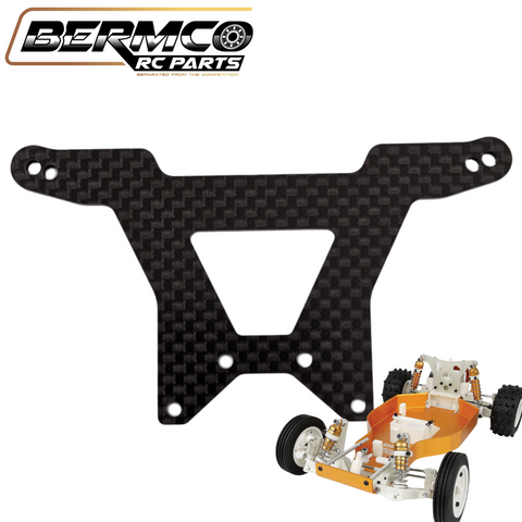 Bermco RC Parts 3mm Rear Carbon Shock Tower Team Associated RC10