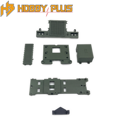 Hobby Plus HBP240563 Front Grill & Body Parts Green Terranaut 8x8