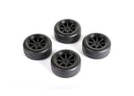 Louise LNBA328 Drift Tires + Wheels 8 Spoke Black LMX