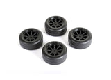 Louise LNBA328 Drift Tires + Wheels 8 Spoke Black LMX