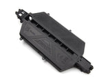 BlackZon BZN540420 Main Chassis Vyper & Turbo radio control parts component in black durable plastic designed for enhanced strength and stability in rc cars.