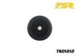 Team Saxo 1/10 F1 RC Car Front Tires Pre-Mounted (2) Black Rim Bearing Rubber
