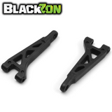 BlackZon BZN540433 Rear Upper Suspension Arm Set (2) Vyper & Turbo black lightweight durable plastic rc car parts for enhanced suspension performance