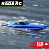 Rage RC Boat LightWave Micro RTR Pool Racer 2s Blue