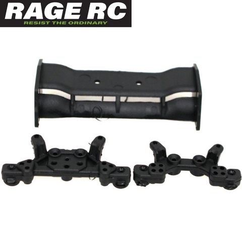 Rage RC RGRC2458 Mini Trek Shock Towers & Wing