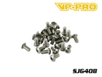 VP-PRO SIG408 Round Headed Screws 4x8mm BLACK STEEL (30)