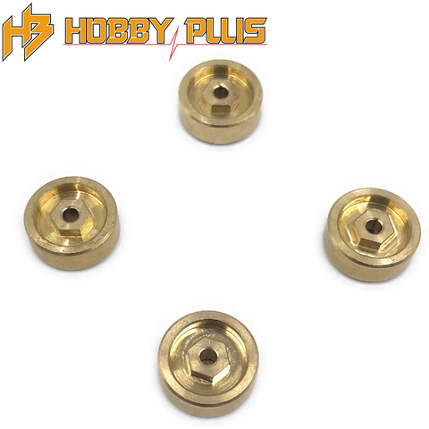 Hobby Plus HBP240511 Brass Wheel Hexes for HBP240510 Stub Axles (4)