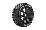 Lousie B-Rock 1/8 Off-Road Buggy Tires 17mm Black Spoke Rim Soft (2) RC Car