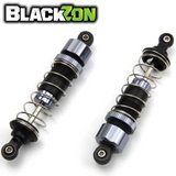 BlackZon BZN540429 Rear Aluminum Shock Set Vyper & Turbo featuring durable aluminum construction and coil springs, designed as rc car parts for enhanced suspension performance.