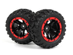 BlackZon BZN540194 Mounted Tires & Wheels Red MT