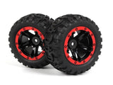 BlackZon BZN540194 Mounted Tires & Wheels Red MT