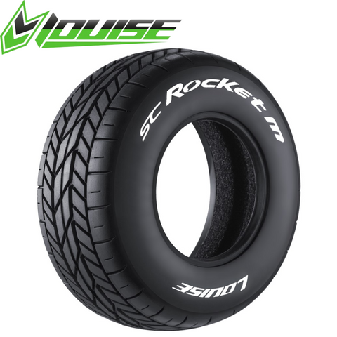 Louise SC-Rocket M Oval Track Tires Super Soft (2) 1/10 SCT