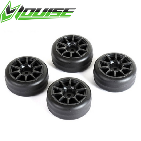 Louise LNBA329 Drift Tires + Wheels 10 Spoke +1mm Black LMX
