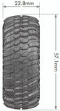Louise CR-Champ 1.0" Crawler Tires 7mm Hex Super Soft Mounted (2)