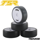Team Saxo TS01208 1/10 Pre-Mounted Touring Car Rubber Slick Tires (4)