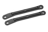 Team Corally C-00180-922 HD Rear Steering Links for HDA-3 (2) in black, designed as durable radio control parts for enhanced steering performance in rc cars.
