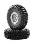 Hobby Plus HBP240057 1.0 T-FINDER A/T Tire With Wheels Pair