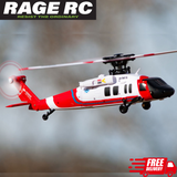 Rage RC Hero-Copter RC Coast Guard Helicopter Brushless RTF Radio Control