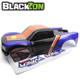 BlackZon BZN540280 Vyper SC Turbo Body Blue/Orange 1/16