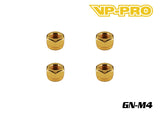 VP-PRO GN-M4 Gold M4 Locknuts (20)