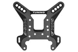 Team Corally C-00180-423 Rear Shock Tower 5mm Swiss 7075 T6 black anodized aluminum part designed for tuning and upgrading radio control cars.