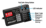 Team Corally CT2R 2Ch 2.4GHz Digital Radio Control Transmitter + Receiver