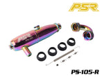 POWERSTAR PS-105-R 1/8 GT On-Road Exhaust Pipe (EFRA 2201) Rainbow Plating