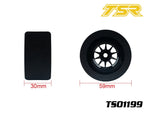 Team Saxo TS01199 1/10 Pre-Glued F1 Foam Tire Front 35Sh (2)