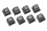 Team Corally COR00180-907 Composite Arm Holder Inserts (8pcs) black composite inserts for radio control parts and rc car durability and performance.