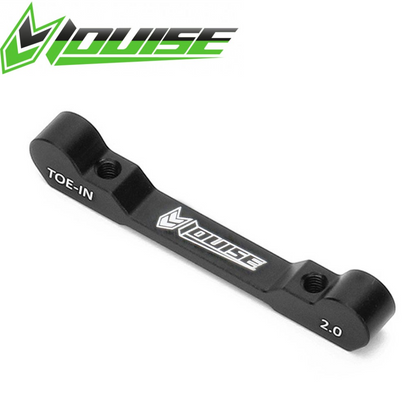 Louise LNBA338 Aluminum Pivot Block Toe In 2deg T410 Drift & Rally part in black aluminum with logo and markings, designed for rc car modifications and upgrades.