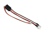 BlackZon BZN540449 LED Headlight Vyper & Turbo wiring harness with connectors and red and black wires for rc car parts and radio control parts.