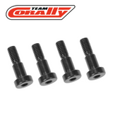 Team Corally C-00230-0082 Black Steel Hinge Pin Screw (4) Furago Punisher XD