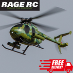 Rage RC Hero-Copter Helicopter 4-Blade RTF Military Marines w Stability