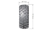 Louise CR-Rowdy RC Crawler Tires 1/10 1.9" 12mm Super Soft CH-BL Pre-Mount (2)