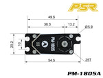 POWERSTAR PM-1805A Brushless HV Low Pro Digital Servo Awesomatix A800 MMX