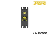 POWERSTAR PL-8012D DC Digital Low Profile Drift Servo in black, designed for precise control in radio control car parts and RTR RC cars applications.