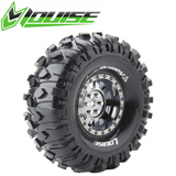 Louise CR-Rowdy RC Crawler Tires 1/10 1.9" 12mm Super Soft CH-BL Pre-Mount (2)