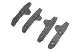 Team Corally C-00180-982 Roof Skids Set consisting of four black plastic roof protection parts designed for radio control car parts and rc cars.