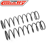 Pair of black metal coil springs designed for radio control car suspension, specifically Team Corally C-00180-291 Hard Buggy Rear Truggy / MT Front 1.8 84-86 (2).