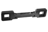 Team Corally C-00180-142 Aluminum Suspension Arm Mount PRO Rear-Rear, black aluminum radio control car part designed for enhanced durability and precision in rc cars.