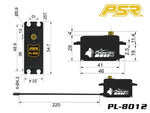 PowerStar PL-8012 DC Motor HV Low Profile Digital Servo Metal