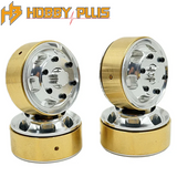 Hobby Plus HBP240601 Aluminum Beadlock Wheel + Brass Weight Silver 1.2" (4)