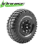 Louise CR-Ardent RC Crawler Tires 1/10 2.2" 12mm SS Black Mounted (2)